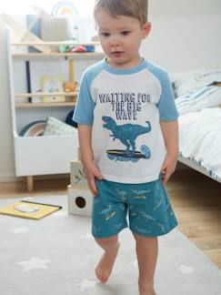 Junge-Pyjama, Overall-Kurzer Jungen Schlafanzug mit Dino