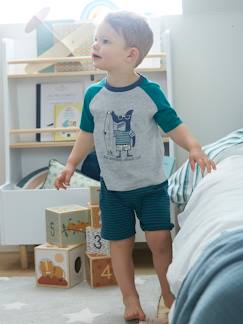 Junge-Pyjama, Overall-Kurzer Jungen Schlafanzug mit Hai