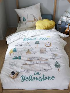 Linge de maison et décoration-Linge de lit enfant-Parure enfant fourre de duvet + taie d'oreiller YELLOWSTONE