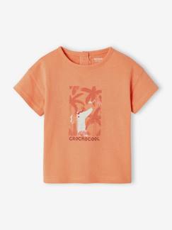 Baby-T-Shirt, Unterziehpulli-Baby T-Shirt, Krokodil
