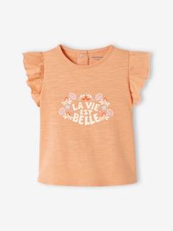 Bébé-T-shirt, sous-pull-T-shirt-T-shirt bébé manches volantées