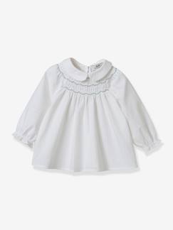 Bébé-Chemise, blouse-Blouse bébé à smocks CYRILLUS