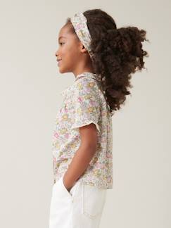 Mädchen-Hemd, Bluse, Tunika-Mädchen Bluse aus Liberty-Stoff „Clare Rich“ CYRILLUS