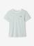 T-shirt rayé grossesse et allaitement en coton rayé marine+rayé rouge+rayé vert 