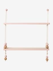 Hängeregal, Holz und Seil  