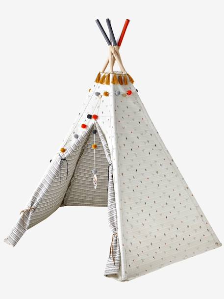 Tipi réversible BLANC IMPRIME 