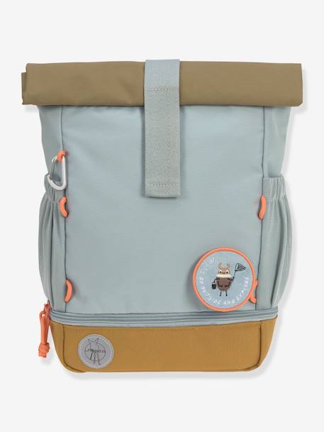 Kinder Rolltop-Rucksack „Nature“ LÄSSIG haselnuss+hellblau+olivgrün 