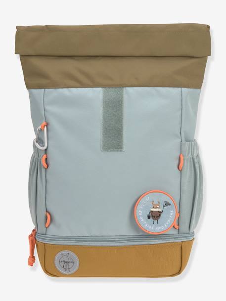 Kinder Rolltop-Rucksack „Nature“ LÄSSIG haselnuss+hellblau+olivgrün 