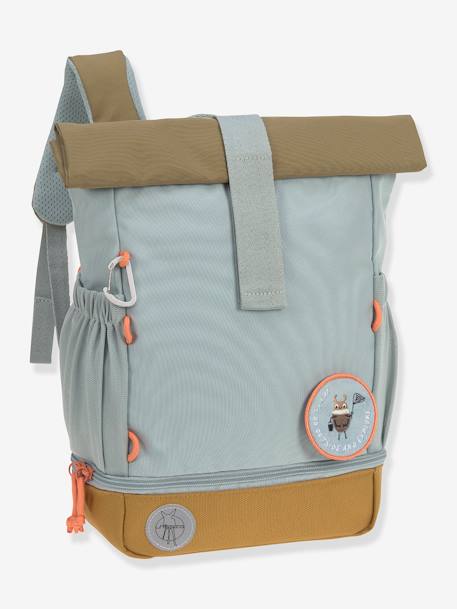 Kinder Rolltop-Rucksack „Nature“ LÄSSIG haselnuss+hellblau+olivgrün 