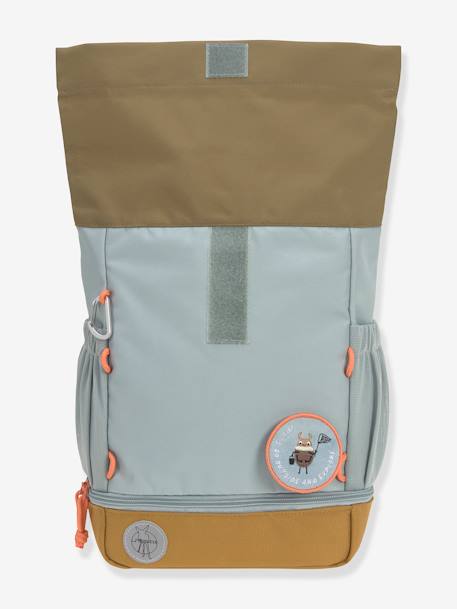 Kinder Rolltop-Rucksack „Nature“ LÄSSIG haselnuss+hellblau+olivgrün 