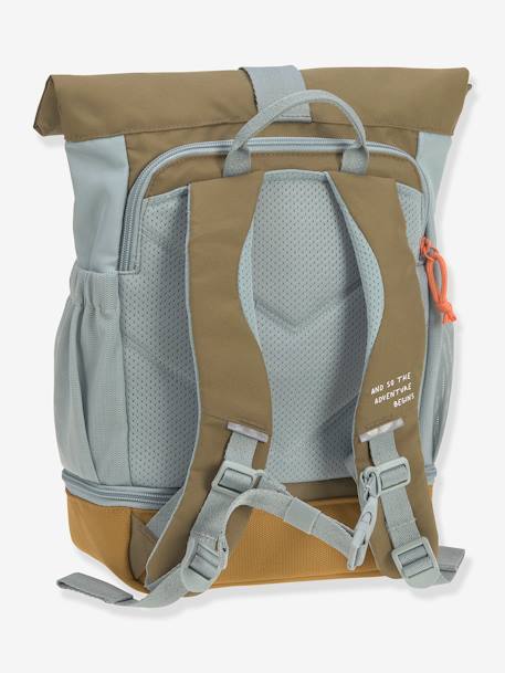 Kinder Rolltop-Rucksack „Nature“ LÄSSIG haselnuss+hellblau+olivgrün 