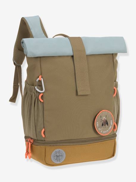 Kinder Rolltop-Rucksack „Nature“ LÄSSIG haselnuss+hellblau+olivgrün 