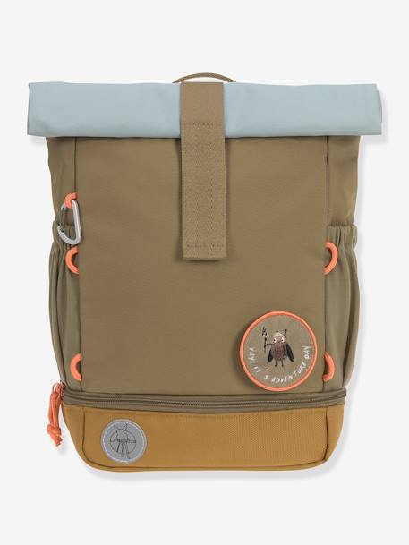 Kinder Rolltop-Rucksack „Nature“ LÄSSIG haselnuss+hellblau+olivgrün 