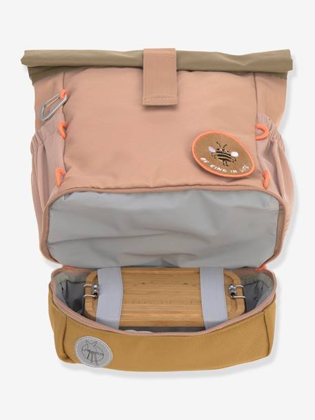 Kinder Rolltop-Rucksack „Nature“ LÄSSIG haselnuss+hellblau+olivgrün 