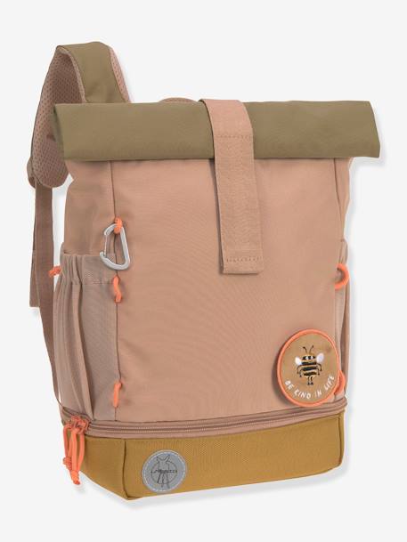 Kinder Rolltop-Rucksack „Nature“ LÄSSIG haselnuss+hellblau+olivgrün 