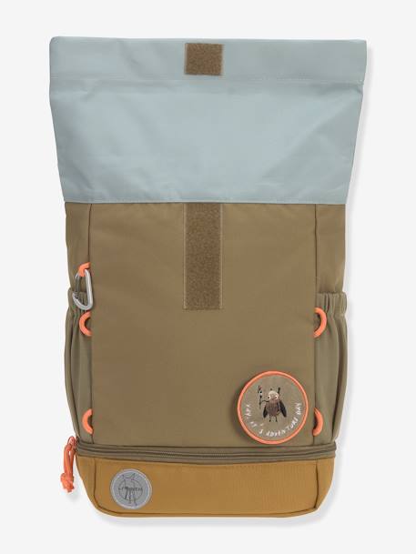 Kinder Rolltop-Rucksack „Nature“ LÄSSIG haselnuss+hellblau+olivgrün 