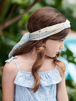 Fille-Foulard personnalisable imprimé fleuri fille