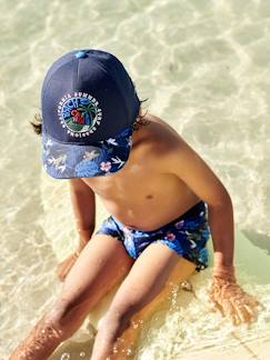 Junge-Accessoires-Mütze, Schal, Handschuhe-Jungen Cap, tropisches Muster