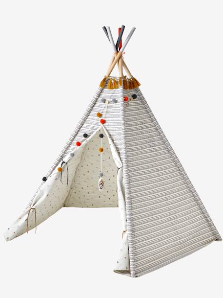 Tipi réversible BLANC IMPRIME 