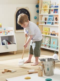 Spielzeug-Nachahmungsspiele-Kinder Putz-Set aus Holz FSC®