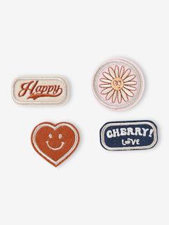 Fille-Accessoires-Lot de 4 badges thermocollants fille