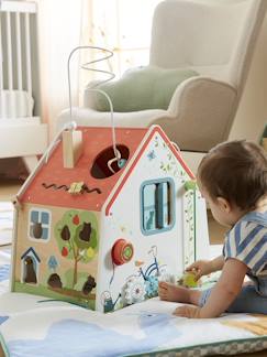 Spielzeug-Erstes Spielzeug-Erstes Lernspielzeug-Baby Activity-Haus, Holz FSC