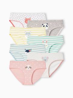 Fille-Sous-vêtement-Culotte-Lot de 7 culottes fille animaux