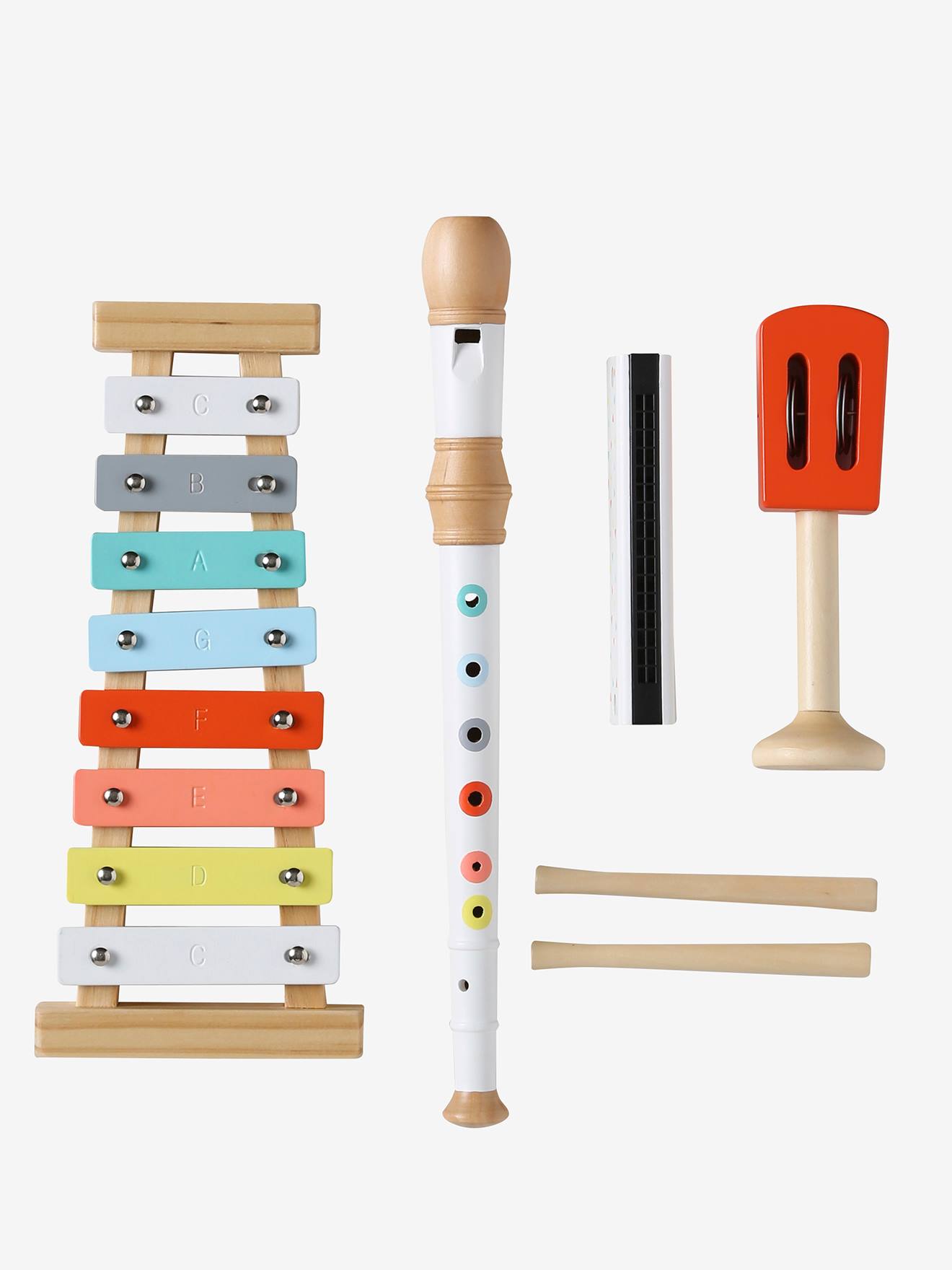 Lot de 12 castagnettes musicales en bois pour le bricolage, la salle de  classe (couleur bois) : : Instruments de musique, scène et studio