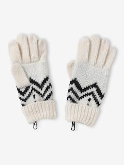 Garçon-Accessoires-Bonnet, écharpe, gants-Gants en maille jacquard garçon