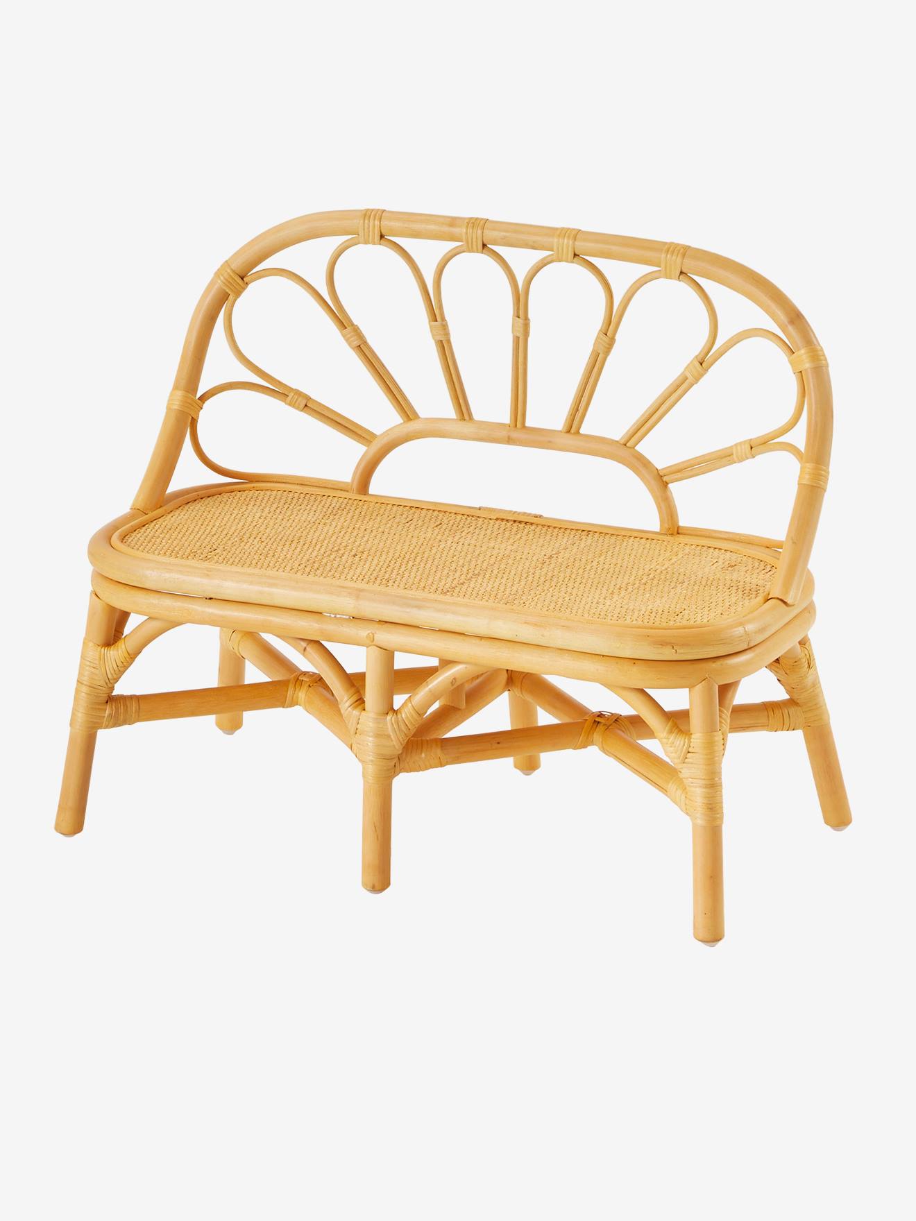 Banc en rotin - bois, Chambre et rangement