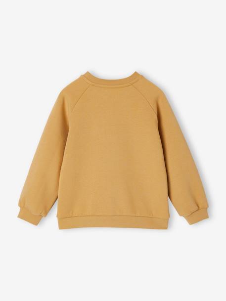 Mädchen Sweatshirt mit Motiv beige+curry 