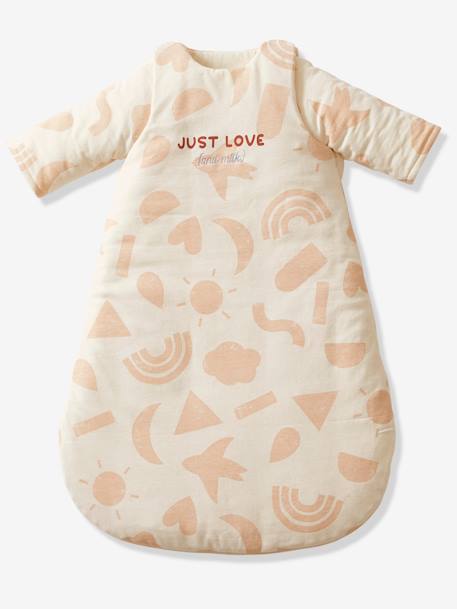Baby Winter-Schlafsack HAPPY SKY Bio-Baumwolle beige bedruckt 