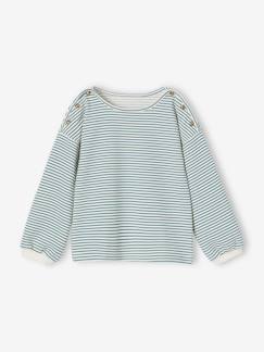 Fille-T-shirt, sous-pull-T-shirt-T-shirt marinière encolure bateau fille