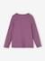 Mädchen Shirt mit Messageprint BASIC Oeko-Tex bronze+graublau+rosenholz+violett 