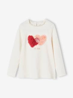 Fille-T-shirt motif fantaisie en relief fille