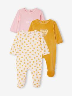 Lot de 3 dors-bien bébé en velours BASICS