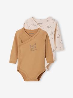 Baby-Body-2er-Pack Baby Wickelbodys, lange Ärmel Oeko-Tex