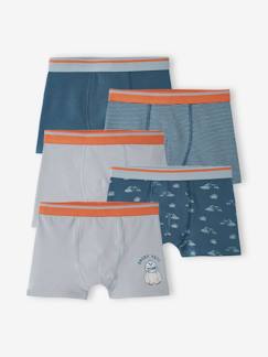 Junge-Unterwäsche-5er-Pack Jungen Stretch-Boxershorts, Yeti