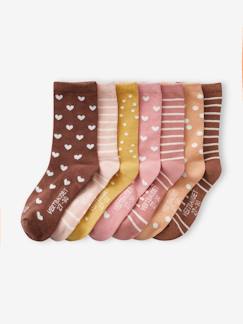 Fille-Sous-vêtement-Lot de 7 paires de chaussettes fille semainier