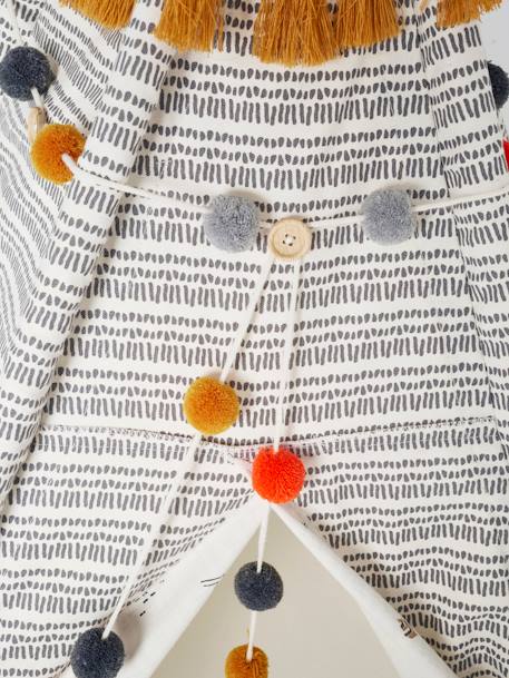 Tipi réversible BLANC IMPRIME 