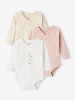 Baby-Body-3er-Pack Baby Wickelbodys, lange Ärmel Oeko-Tex