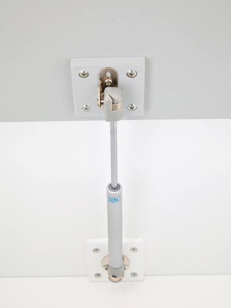 Banc coffre de rangement nuage Gris/blanc 