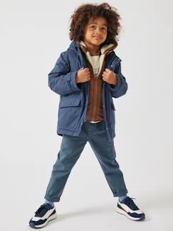 Junge-Mantel, Jacke-Jungen 3-in-1-Jacke mit Recycling-Polyester