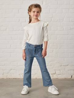 Mädchen-Jeans-Mädchen Flare-Jeans, 7/8