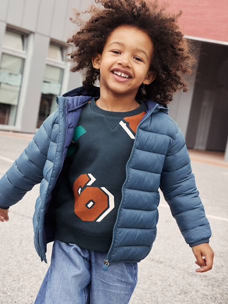 Jungen Light-Steppjacke mit Wattierung aus Recycling-Polyester blau+braun+englischgrün+grün+jeansblau+marine+petrol 