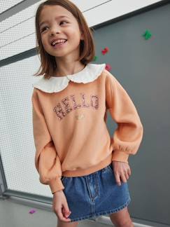 Mädchen-Pullover, Strickjacke, Sweatshirt-Sweatshirt-Mädchen Sweatshirt mit Bubikragen