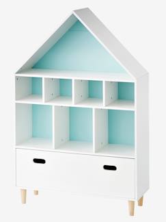 Zimmer und Aufbewahrung-Aufbewahrung-Truhe, Aufbewahrung für Spielzeug-Regal in Hausform "Maison"