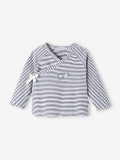 Baby-T-Shirt, Unterziehpulli-Baby Wickeljacke Basics Oeko-Tex