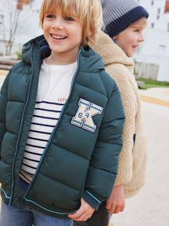 Junge-Jungen Steppjacke mit Fleecefutter, Recycling-Polyester