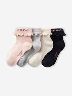 Mädchen-Unterwäsche-Socken-4er-Pack Mädchen Socken Oeko-Tex